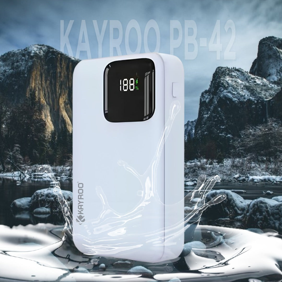 KAYROO PB-42 10000 Mah 65 W Fast Charging Powerbank , PD+ Qualcom 3.0 Quick Charge Technology